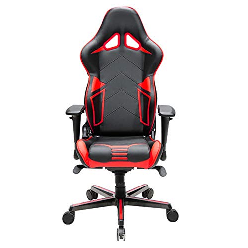 YzDnF Silla de Videojuegos Silla de Oficina con Respaldo Alto Racing Estilo Ejecutivo Computer Gaming con reposabrazos Ajustable y la inclinación (Color : Red, Size