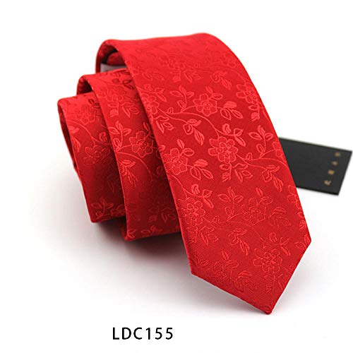 ZHONGCZ Corbata de boda para hombre corbata de banquete novio rojo padrino de boda corbata de traje camisa de fiesta festiva-DS15