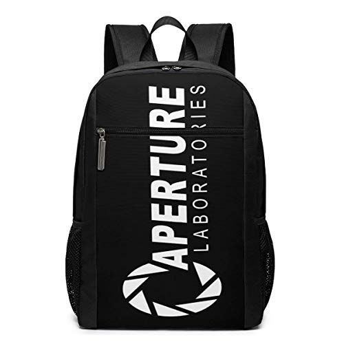 ZYWL Aperture Laboratories 17 '' Mochila clásica Multifuncional de Alta Capacidad Mochila para computadora Negro