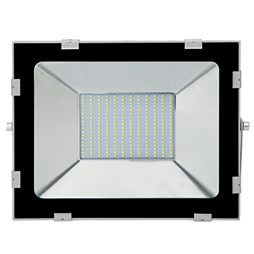 150W Focos LED Exterior Proyector Led Floodlight Luz De Seguridad Impermeable 12000LM 6500K Luz blanca fria IP65 Floodlight impermeable Para Jardín Patio Estadio Cartelera [Clase energética A +]