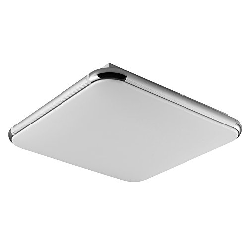 16W LED Lámpara de Techo, Regulable Moderno Cuadrado Ultra Delgado Plafón Led de Techo, Regulable Control Remoto Pasillo Salón Dormitorio De La Lámpara Ahorro De Energía De La Cocina Luz 85V-265V