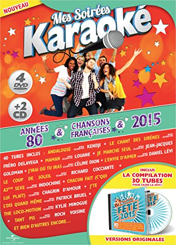 4 DVD Karaoké 80 - Chansons Françaises - 2015 [Francia]