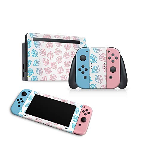 46 North Design Switch Skin, Misma Calidad Que La Calcomanía Para Automóvil, Ombre Deja Horizonte Lindo Pétalo Degradado Fronda Rosado Color, Alta Calidad, Duradero, Sin Burbujas, Fabricado En Canadá