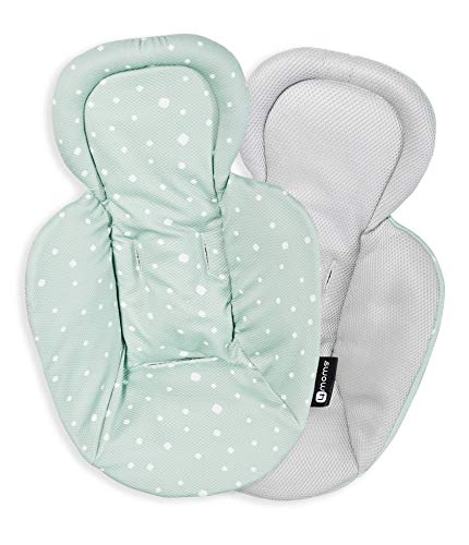 4moms Newborn Insert Cool Mesh Accesorio para recién Nacidos con Malla para mamaRoo 4, Reversible Gris/Verde