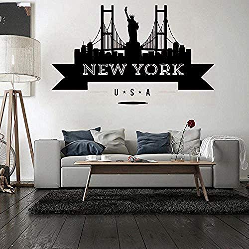 Adhesivos de pared Victory Bridge de Nueva York Adhesivo de pared para la decoración de la casa para niños Habitación Dormitorio Decoración Tatuajes de pared Mural Newyork wallstickers 58x96cm