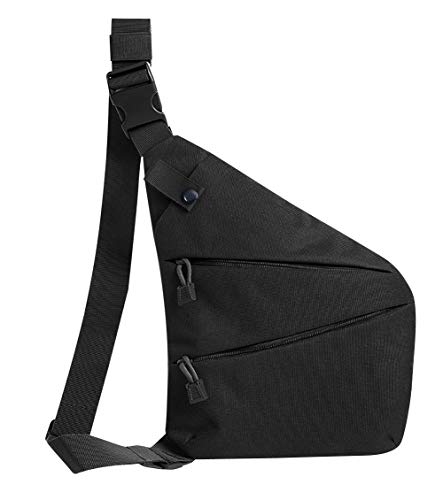 AIEOE - Mensajera Mochila Moda de Lona para Hombre Bolso de Hombro Pecho para Equitación Escalada Montañismo