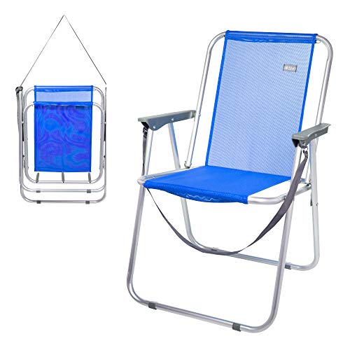 Aktive - Silla de playa fija plegable 53 x 44 x 76 cm