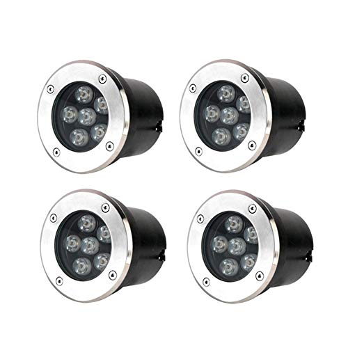 AMDHZ LED Foco empotrable de Suelo 3W 6W 9W Luces subterráneas Redondo 230V AC IP67 Impermeable LED Foco empotrable al Aire Libre 45° for Iluminacion de Camino Jardín