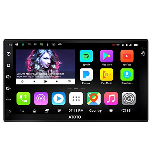 ATOTO A6 Navegación Android para automóviles estéreo- 2X Bluetooth y Carga rápida para el teléfono - A6Y2721PR-G/Operación de Gestos - Car Entretenimiento Radio, WiFi,256G SD y más