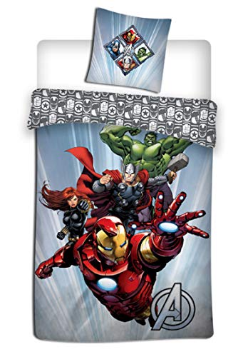 AVG Avengers - Juego de funda nórdica para cama individual