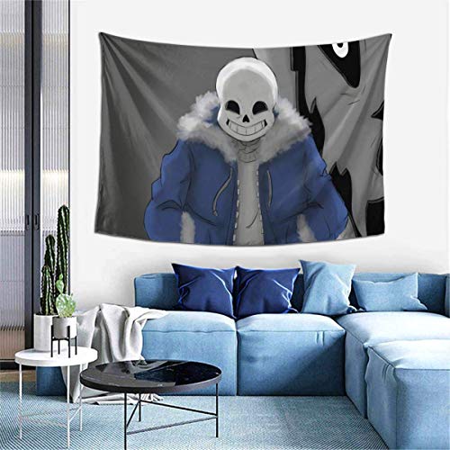 baowen Undertale Sans Battle Tapiz para Colgar en la Pared Decoraciones navideñas Dormitorio Decoración de la habitación del hogar Cortinas para la Playa