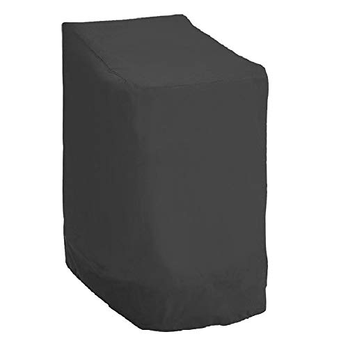 Beenle-Icey Funda Protectora para Silla de Jardín Oxford 420D Funda Sillas Jardin Impermeables para Protectorar Silla de Reposabrazos del Viento/Rayos UV/Polvo/Hojas 114 x 85 x 65 cm（Negro）