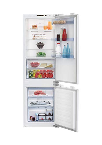 Beko BCN130000 - Combinación de refrigeración/congelador integrada, refrigeración Active Dual, zonas de 0 °C, tecnología de puerta de fijación 3D, A++, 39 dB