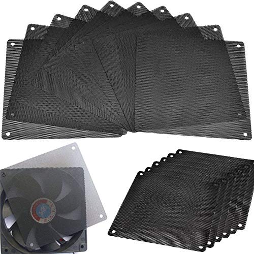 BETOY 20 Piezas 120 x 120 mm PVC PC Ventilador Filtro de Polvo Fan Resistente al Polvo Case Cover Computer Mesh, Antipolvo para Caja de Ordenador