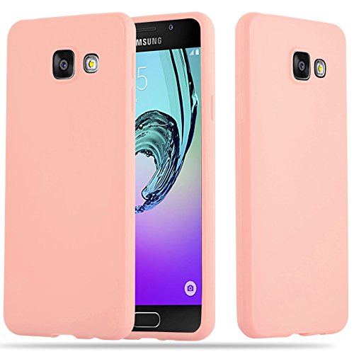 Cadorabo Funda para Samsung Galaxy A5 2016 en Candy Rosa - Cubierta Proteccíon de Silicona TPU Delgada e Flexible con Antichoque - Gel Case Cover Carcasa Ligera