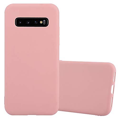 Cadorabo Funda para Samsung Galaxy S10 Plus en Candy Rosa - Cubierta Proteccíon de Silicona TPU Delgada e Flexible con Antichoque - Gel Case Cover Carcasa Ligera