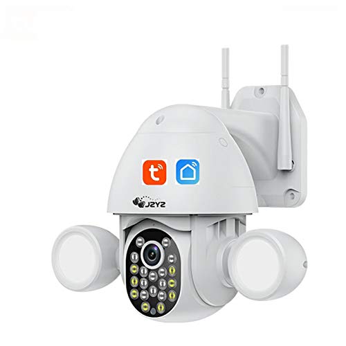 Cámara De Seguridad para Exteriores, Cámara De Iluminación Inteligente Tuya Luz De Inundación Disparador Humanoide PTZ WiFi IP AI Seguimiento Automático Audio 3MP Seguridad CCTV Vedio