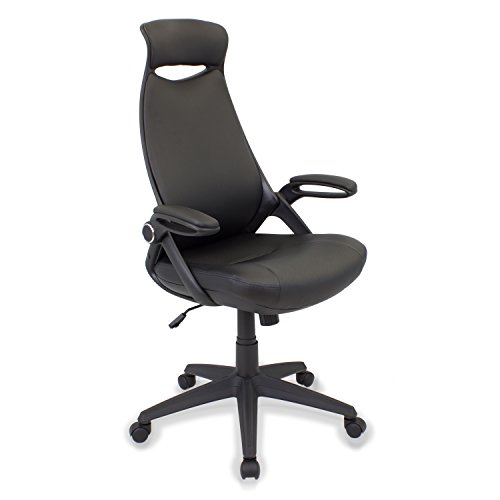 CashOffice - Silla de Escritorio Ergonómica, Silla de Oficina Giratoria Color Negro