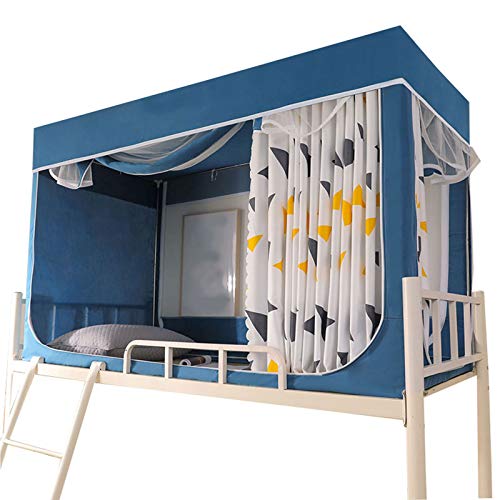 Cortina De Cama para Tienda, Cortina para Litera, Cortina para Mosquitera, Sombra para Tienda, Cortina Deslizante De Tela para Tienda, Cortina para Cama con Soporte,Upper bunk