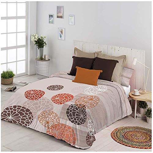 COTTON ARTean Funda Nordica Reversible Modelo UXUE Cama de 150/160 (240 Ancho x 260 cm Largo). ALGODÓN 100%