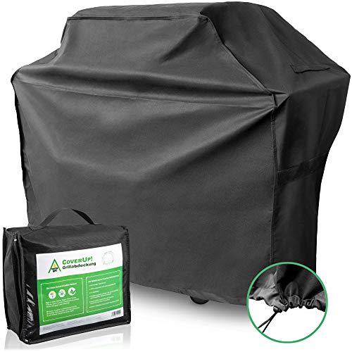 CoverUp! Funda Barbacoa Negra 80 x 65 x 115 cm - Cubierta de la Parrilla Funda BBQ de Material de poliéster 600D Oxford Resistente al desgarro - Funda Barbacoa Exterior Impermeable