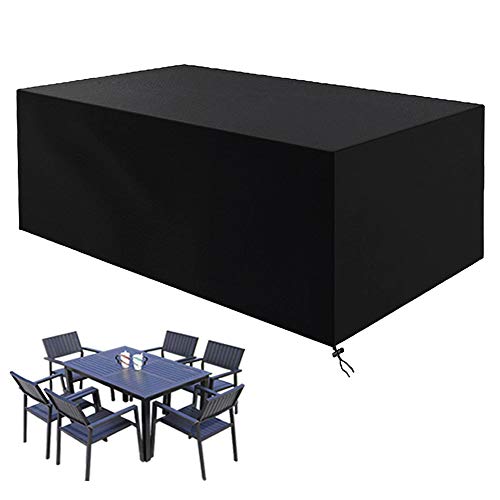 CYWEB Fundas Muebles Jardin, Impermeable Cubierta Protectora para Mesa Sillas y Sofás de Exterior Anti-UV Tela Oxford 420D (180 x 120 x 74 cm)