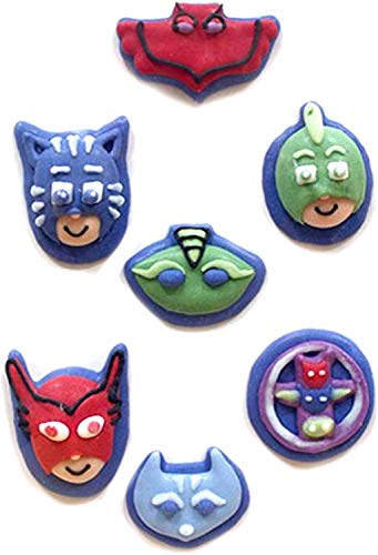 Decoración de Azúcar 2D - PJ Masks - 7 Mini figurillas - 11 g