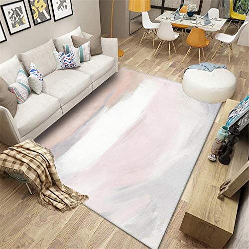 decoracion de salones alfombras pie de cama La alfombra rosa de la sala de estar es resistente a la suciedad, suave y resistente al desgaste para la habitación de los niños. alfombra silla oficina 5ft