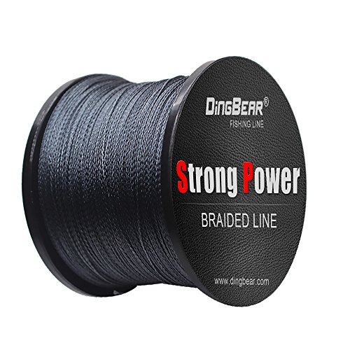 Dingbear 1093Yd / 1000m 65LB / 0.37mm Gris Super Fuerte tirón genérico Trenzado línea de Pesca líneas de Pesca FishLines FishingLine