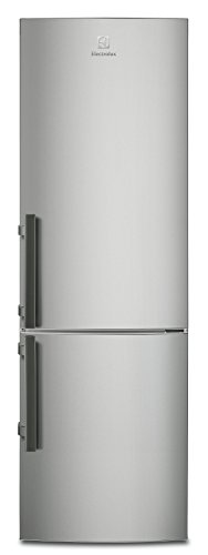 Electrolux EN3613JOX Independiente 329L A+ Gris, Acero inoxidable nevera y congelador - Frigorífico (329 L, Antiescarcha (nevera), SN-T, 4 kg/24h, A+, Gris, Acero inoxidable)