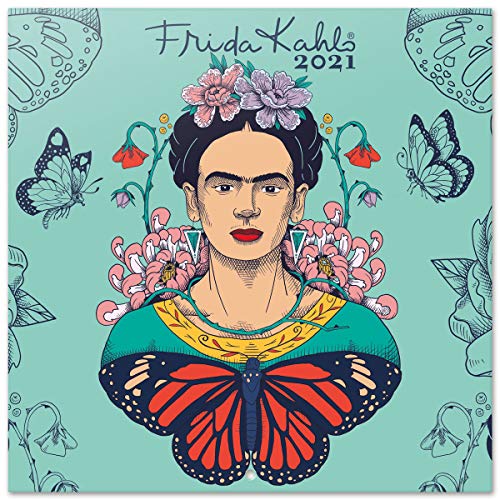 ERIK - Calendario de pared 2021 Frida Kahlo, Producto Oficial, 30x30 cm