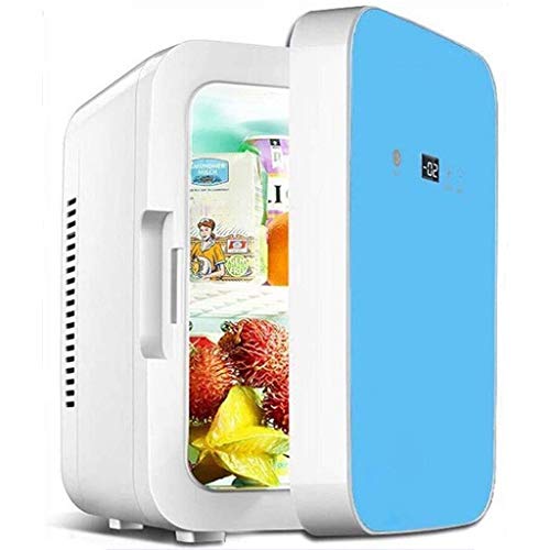 FEE-ZC Frigorífico 8L Multifuncional, Silencioso, Mini Bar De Escritorio Refrigerador para Automóvil Mini Pantalla De Silencio De Doble Pantalla Refrigeradora Reefer Caja De Engrosamiento