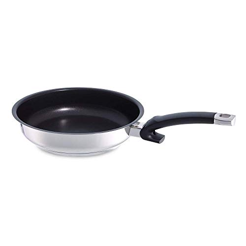 Fissler protect steelux premium / Sartén de acero inoxidable (Ø 20 cm), antiadherente, ideal para freír de forma suave y sin grasas, apta para el lavavajillas e inducción