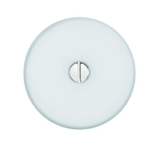 Flos Mini Button EU DIFF PLAST ópalo, cristal, transparente, 14 x 4,6 cm