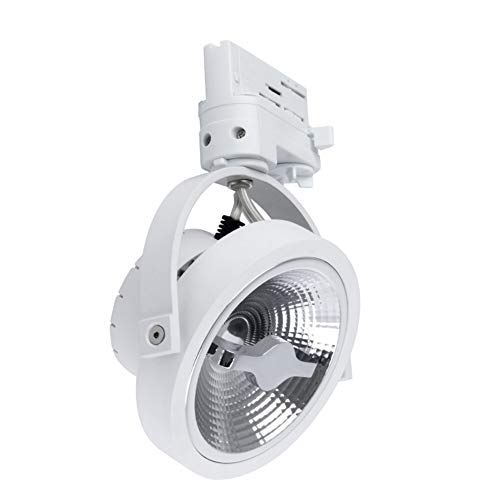 Foco LED CREE AR111 15W Regulable Blanco para Carril Trifásico Focos Rail Tiendas Grandes Superificies Escaparates… (K5500)