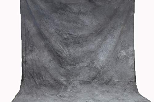 Fondo de muselina teñida a mano, color gris claro, de algodón, pintado a mano, sin brillo, pantalla de estudio de fotografía, 220 x 300 cm, XY-06