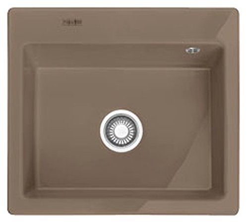 Franke Mythos MTK 610-58 Lavabo sobre-encimera Rectangular - Fregadero (Lavabo sobre-encimera, Rectangular, Marrón, 1 senos, Rectangular, 490 x 377 mm)