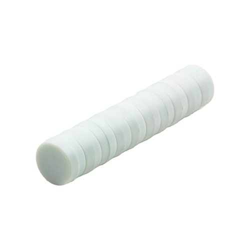 Fuertes imanes Magnetastico® de neodimio, con capa de protección, tamaño 12 x 6 mm, para oficina, pequeños, para pizarra magnética o frigorífico, Blanco, 12x6 mm