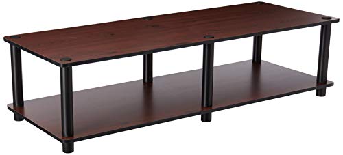 Furinno Soporte para TV, Madera, Dark Cherry/Black, Wide 41.3"(W) x10.9(H) x15.6(D)