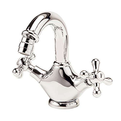 Galindo 1929 6226300 grifo de bidet bimando con desagüe automático plata cromado