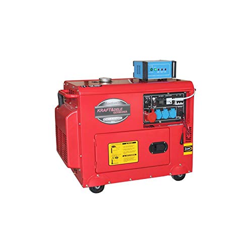 Generador diésel silencioso monofásico 3 x 220 V 1 x 380 V trifásico Kraft&Dele + ATS grupo electrógeno 6,5 kW