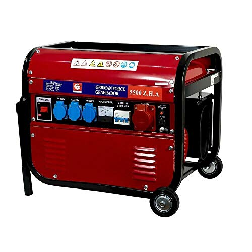 GENERADOR ELECTRICO GASOLINA 4 TIEMPOS (1000W+1000W+1000W+2500W) MONOFASICO TRIFASICO 2 MODELOS ARRANQUE CUERDA GASOLINA Y ACEITE NO INCLUIDOS (RUEDAS)