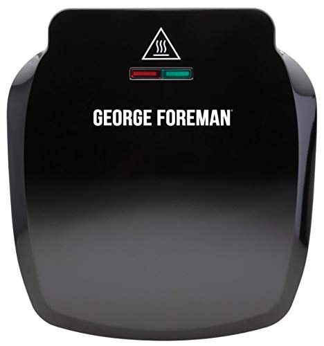 George Foreman 23400 Compact Deep Tray Parrilla de 2 porciones - Negro