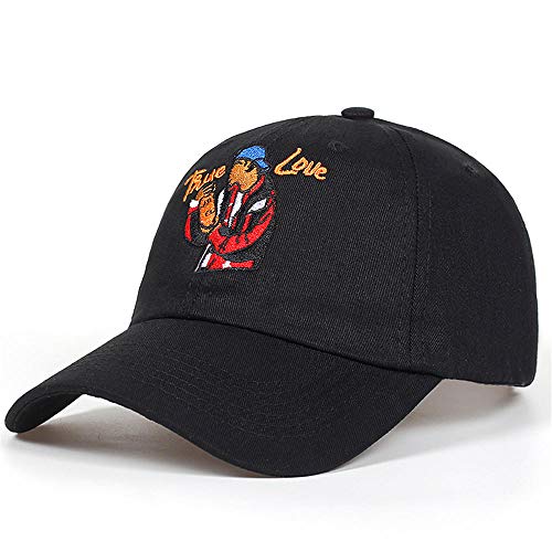 Gorra De Beisbol Negro Apenado True Love Orange Soda Dad Cap Hot Snapback Cap Gorras De Béisbol De Algodón para Hombres Mujeres Hip Hop Dad Hat Garros Black