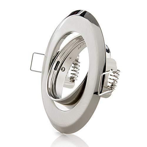 Greenice | Aro Foco Downlight Circular Basculante Acero 92M