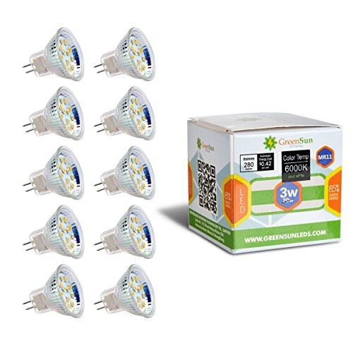 GreeSun AC/DC 12 – 30 V MR11 GU4 1.5 W 12 * 2835SMD LED Spot gluehbirne Foco Bombilla Lámpara Blanco Cálido, blanco cálido, MR11, 3.00 wattsW 商品名称