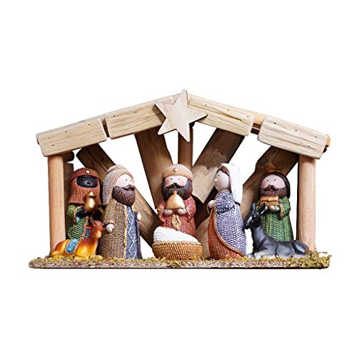 HJSW Nacimientos de Navidad Figuras Belen Navidad Infantil Pesebres de Navidad Portal de Belen Belenes de Navidad