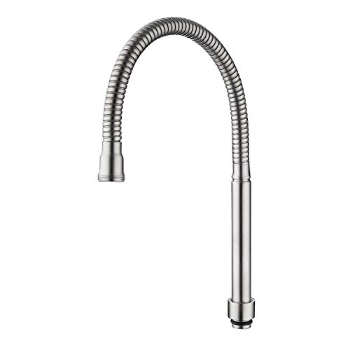 HomeLava Manguera de repuesto para grifo de acero inoxidable cepillado 304, giratoria 360 °, para montaje en pared y para reemplazar grifos de cocina