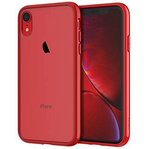 JETech Funda Compatible iPhone XR 6,1", Carcasa Absorción de Impacto, Rojo