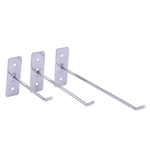 KGDUYH Engánchate Ganchos de Pared Que cuelga de la Pared Tienda de joyería Tienda de Accesorios for teléfonos móviles de Cable Simple Gancho Recta for Coat (Color : 25CM, Size : 4mm)